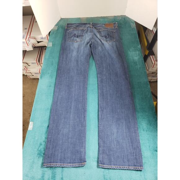 Adriano Goldschmied Jeans Size 36x36 Mens Blue Pants Stretch Protege Straight - Picture 11 of 13